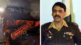 میجر جنرل آصف غفور کی گاڑی کو حادثہ